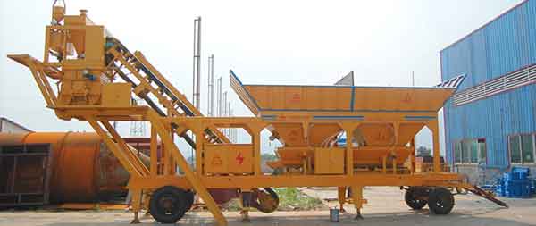 25m3/h mobile Concrete Plant