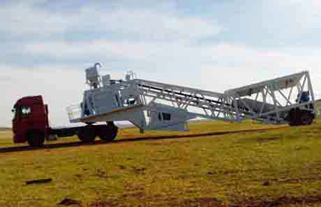25m3/h mobile Concrete Plant in Mongolia