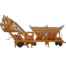 25m3/h mobile Concrete Batching Plant